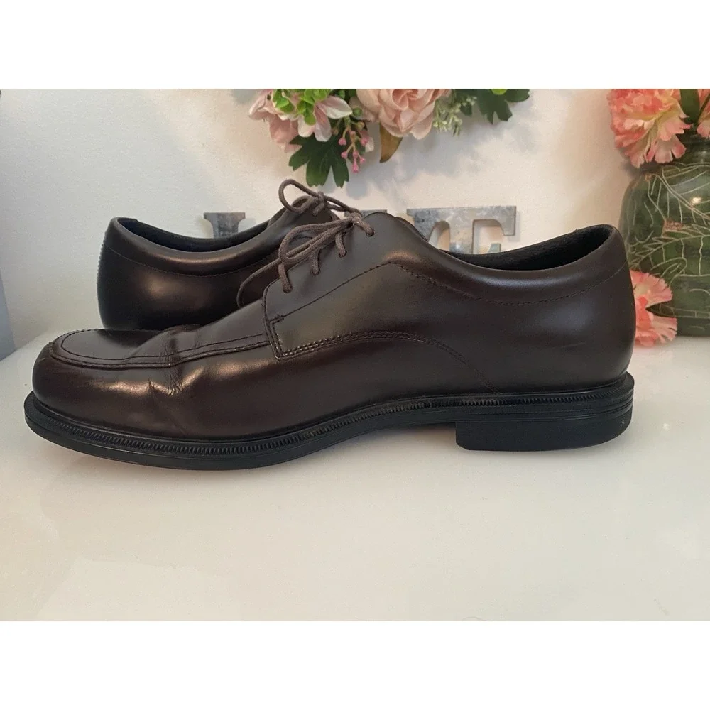 Rockport Adripene by Adidas Hydro-Shield Men's Brown Leather Oxford Shoes‎ 10M